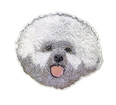 Amazing Dog Faces[Bichon Frise] Embroidery Iron On/Sew Patch [4&quot;x 3.8&quot;][Made in  - £9.07 GBP