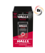 Full Box 8x Packs HALLS Minis Cherry Menthol Cough Drops | 24 Drops Per ... - €38,31 EUR