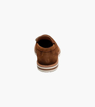 Stacy Adams Hopkins Moc Toe Penny Slip-On Shoes Brown Suede 25708-245 image 7