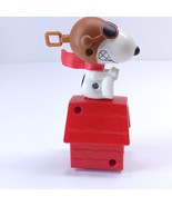 Snoopy Flying Ace Mc Donald&#39;s Happy Meal Toy 2018 Red White - £2.32 GBP