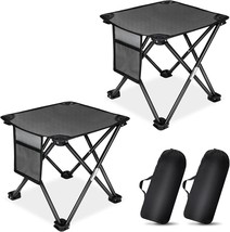 Kaboer 2 Pack Folding Camping Stool Portable Outdoor Camping Chair For, Grey - £26.12 GBP