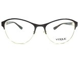 Vogue Brille Rahmen VO 4051 997 Brown Schildplatt Gold Rund Cat Eye 52-1... - $55.74