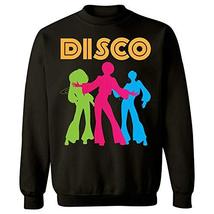 Kellyww 70&#39;s Retro Dancing Dancer Disco Party Costume - Sweatshirt Black - £43.53 GBP