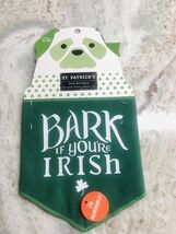 St. Patrick’s Day-Bark If You Are Irish Dog Bandana:-Size S/M-Revesible-... - €13,49 EUR