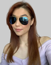 New Aviator Gold Blue Men's Women's Sunglasses G5 - $9.99