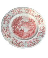 JOHNSON BROS. Red Windsor Ware Mount Vernon &#39;View Over the Potomac&#39; 10&quot; ... - £11.61 GBP