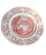JOHNSON BROS. Red Windsor Ware Mount Vernon &#39;View Over the Potomac&#39; 10&quot; ... - $20.60 CAD