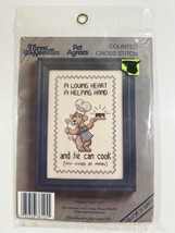 Three Needles Cross Stitch MY KIND OF MAN Dog -  New 5x7 - €6,60 EUR