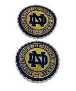 (2)-University of Notre Dame Fighting Irish VINTAGE EMBROIDERED IRON ON ... - $16.82 CAD