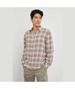 Rails Lennox Flannel Shirt Mens Large Brown Plaid Chinchilla Currant But... - $1,000.36 MXN
