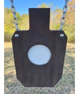 12&quot;x20&quot; 3/8&quot; AR500 IDPA Gong Steel Shooting Target w/ Chain Kit &amp; 6&quot; Bul... - $3,709.73 MXN