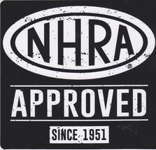 2 NHRA APPROVED Since 1951 DRAG RACING STICKER HOT ROD DECAL Racetrack - $6.99