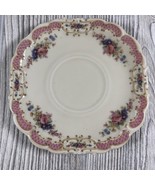 Vintage Schwarzenhammer Bavaria Germany Yellow Trellis On Pink Saucer US... - €10,31 EUR