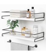 White Floating Shelves for Bathroom Organizer Over Toilet, Bathroom Shel... - $2,280.25 MXN