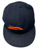 Denver Broncos New Era 59Fifty 7 1/8 Fitted Cap Hat Blue Orange - £9.63 GBP