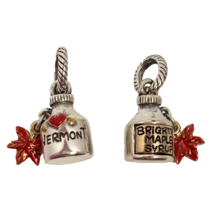 Brighton Vermont State Charm, J91472 Silver/Gold Finish, Enamel New - £9.89 GBP