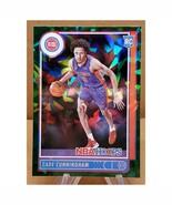 2021-22 Panini NBA Hoops CADE CUNNINGHAM Rookie Fanatics GREEN CRACKED I... - $678.15 MXN