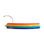 Vintage Rainbow Barrette Hair Clip Multicolor 2 &quot; Colorful 70&#39;s 80&#39;s Taiwan - $15.96 CAD
