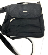 Baggalini Black Medium Crossbody Nylon Purse 11&quot;W x 10.5&quot;H x 3&quot; D  Adj S... - $353.97 MXN