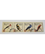 1978 Bernera Islands Scotland 4 Laminated Postage Stamps Sheet Birds - $5.93