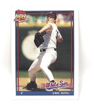 1991 Topps Baseball Card #121 - Eric King - Chicago White Sox - Pitcher - £0.79 GBP