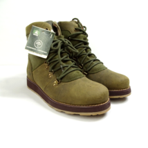 New Kamik Ariel Lo Winter Hiking Ankle Boots Women Green Sz 8.5 Leather ... - $42.70