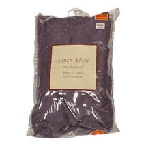 Linen Sheer 6-Yard Window sheer Scarf 40 x 216 Purple Lavender Bed Bath ... - $28.02