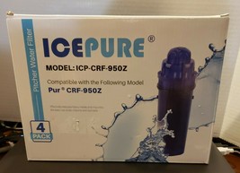 4Pack ICEPURE Pitcher Water Filter Fits Pur CRF-950Z,  BRAND NEW SEALED - £25.13 GBP