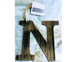 Wood Monogram Letter “N” Christmas Tree Ornament. 5.5x5.5inches - $18.69