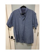 Vintage Haggar Blue Plaid Button Up Shirt Mens Medium 100% Cotton - $328.76 MXN