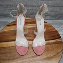 Cape Robbin Shoe Womens Size 7 Ankle Strap Pink Clear Chunky Zipper Heels Maria - £23.47 GBP