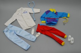 Ken Cool Career Outfits Coach Doctor 1992 Tagged LOT Mattel Barbie Vtg - £26.30 GBP