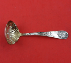 Laurel by Gorham Sterling Silver Sauce Ladle Gold Washed Bright-Cut 6&quot; Serving - £97.91 GBP