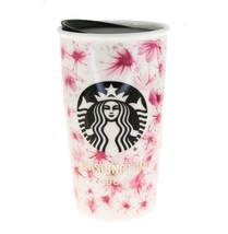 Starbucks Washington DC Cherry Ceramic Blossom Traveler Tumbler Coffee Mug 12oz - £108.22 GBP