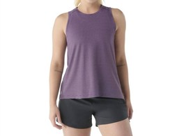 Smartwool active mesh high neck tank top in Light Eggplant Heather - size L - $49.50