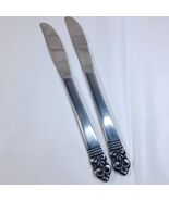 Cambridge Stainless Steel CBS1 Knife Dinner butter set 2 scroll fleur de... - $12.00