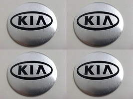 Kia 2 - Set of 4 Metal Stickers for Wheel Center Caps Logo Badges Rims  - $24.90+