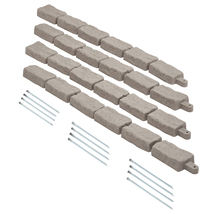 VEVOR Faux Stone Landscape Edging, 46.4 x 2.2 in Realistic Lawn Edging, ... - $69.99