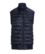 New Polo Ralph Lauren Men&#39;s Knit &amp; Quilted Zip Primaloft Hybrid Vest Nav... - $202.20 CAD
