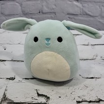 Squishmallow 5&quot; Buttons Blue Bunny W/ Fur 2021 Plush Kellytoy Easter - £6.20 GBP
