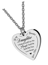 Daughter Heart Pendant Necklace You are Braver You - £39.51 GBP