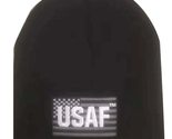 USAF AIR Force ATOP Patch Beanie Official US Army Licensed Black Beanie ... - $9.88