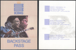 Rare B. B. King Cloth Backstage Pass from the 1988 King of the Blues Con... - £6.87 GBP