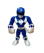 Mega Mighties Blue Power Ranger Figure 10 Inch Sabans Playskool Heroes - $7.74