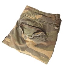 Hollister Men&#39;s Cargo Shorts Size 30 Brown Green Camouflage Button Fly - £24.92 GBP
