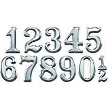Metal Numbers Embellishments Silver Numeral Craft Supplies Art Project Ideas - £9.61 GBP