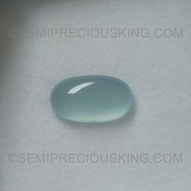 Natural Aquamarine Oval Cabochon 18X10.4mm Aqua Sky Blue Color SI2 Clarity Loose - £709.41 GBP