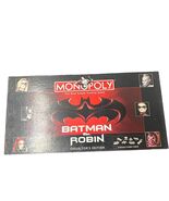 Vintage Monopoly Batman &amp; Robin Collector&#39;s Edition Board Game Hasbro US... - $1,624.56 MXN