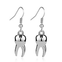 Personality Alloy Jewelry Gift Party Dangle Earring Drop Earring Ear Hook Tooth  - £7.97 GBP