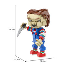 Chucky Action Figure Child Model Building Blocks Set Horror Movie Brick Toy Gift - £19.82 GBP